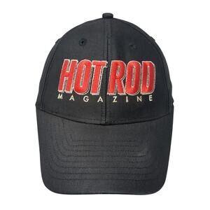 Hot Rod Magazine Strapback Baseball Cap Black One Size Adjustable 6 Panel Mohrs